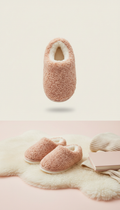 Peach Fuzzy Indoor Slipper for Kids