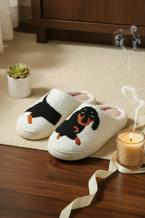 Élégant chaussons teckel