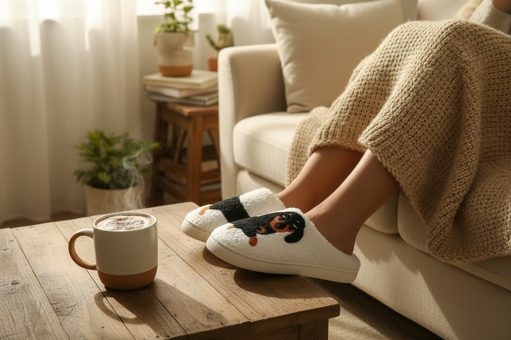 Lifestyle chaussons teckel